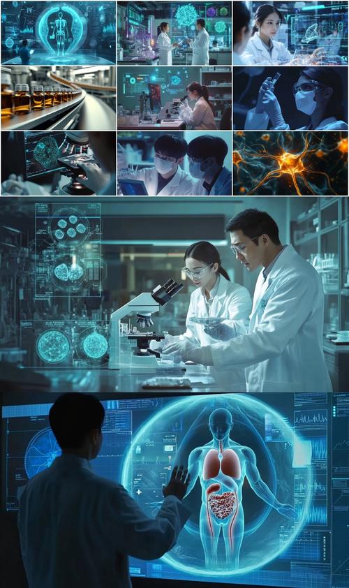 生物科技生命科学研究生物实验室医药大健康